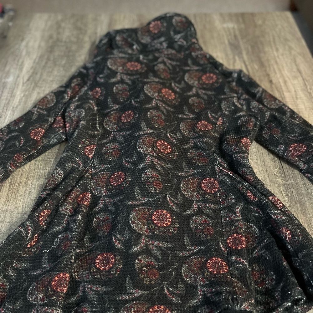 INC International Concepts Black and Red Floral Jacket - Picture 6 of 6